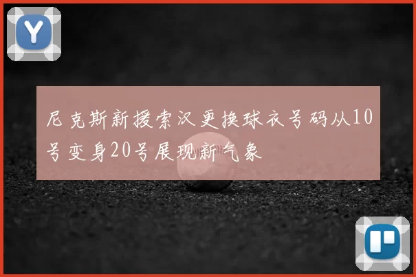 尼克斯新援索汉更换球衣号码从10号变身20号展现新气象
