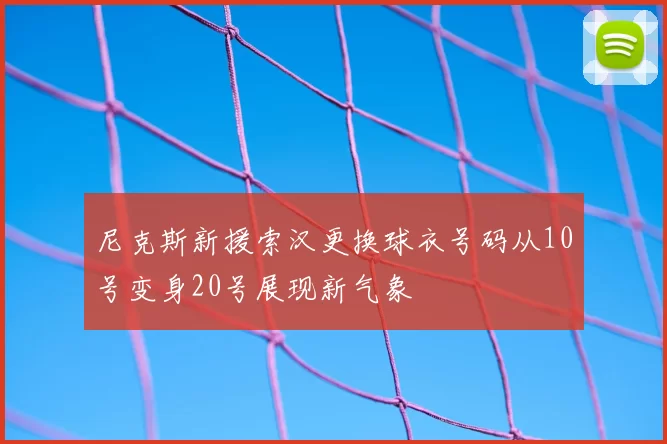 尼克斯新援索汉更换球衣号码从10号变身20号展现新气象