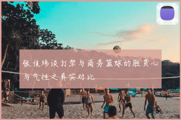 张佳玮谈打架与商务篮球的胜负心与气性之真实对比